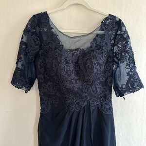 Women’s Formal Navy Blue Dress